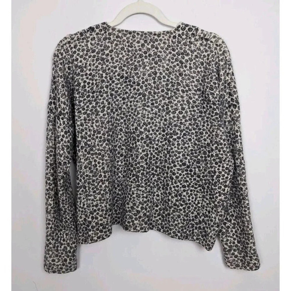 Madewell S Vintage Ditsy Cameron Ribbed Cardigan Sweater Coziest Yarn Boxy Top - Picture 3 of 13